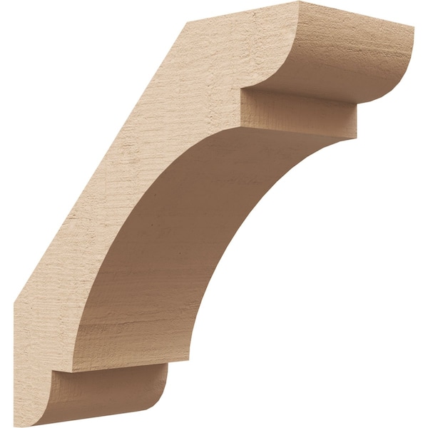 Ekena Millwork 5-inch W x 12-inch D x 12-inch H Olympic Rough Cedar Woodgrain TimberThane Knee Brace, Primed BRCUR05X12X12OLYRCPR - main